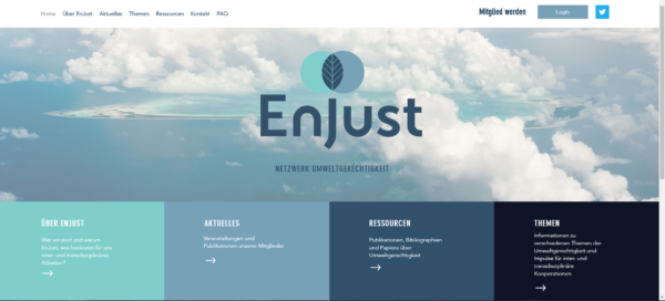 EnJust Webseite
